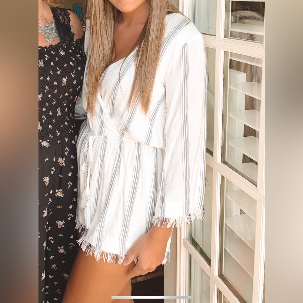 Striped romper